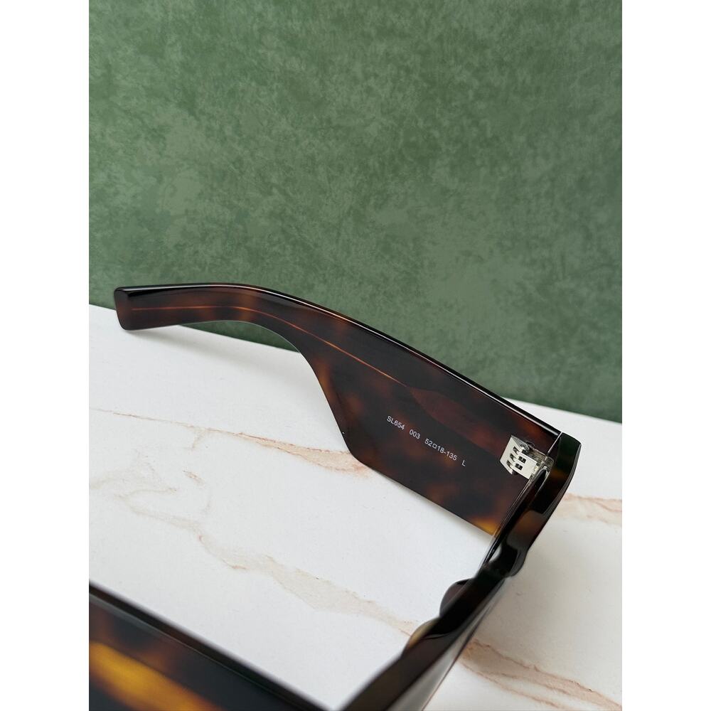 NEW Saint Laurent SL654 Sunglasses in Havana Brown $545 - Picture 8 of 8